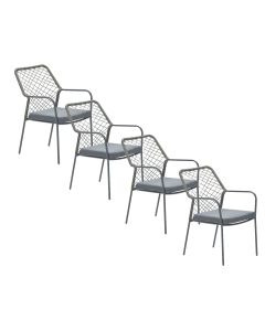 Ross tuinstoel mosgroen - 4 stuks