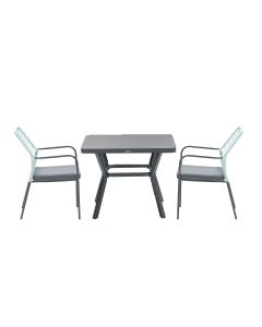 Ross tuinset 3-delig zacht groen - Mina tuintafel 90x90 cm