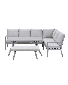 Senja lounge dining set 4-delig rechts - valley sand