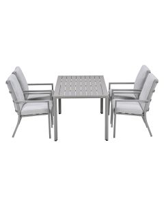 Senja tuinset 5-delig taupe - Kasper tuintafel 160x90 cm