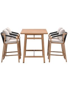 Tarera bar tuinset 5-delig - light teak look