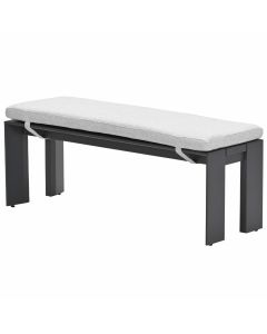 Malakka sportbank 115,5x43 cm - donker grijs