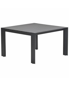 Malakka lounge dining tafel 111,5x111,5 cm - donker grijs