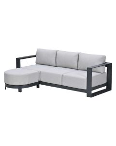 Malakka loungebank chaise longue - donker grijs