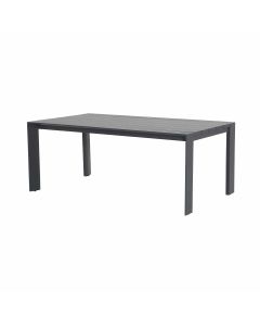 Malakka lounge dining tafel 170x97 cm - donker grijs