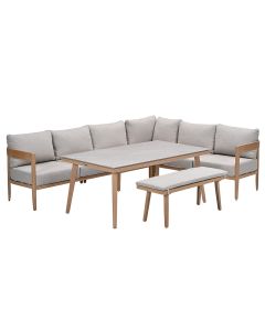 San Mauro lounge dining set 6-delig - napoli sand