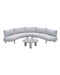 Mallorca loungeset 4-delig - taupe