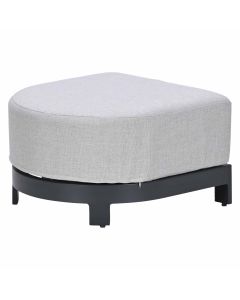 Malakka chaise voetenbank - donker grijs