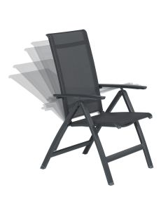 Garden Impressions Santana verstelbare tuinstoel royal grey