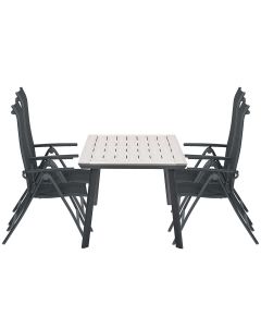 Santos tuinset 5-delig - Penedo tuintafel 160x90 cm