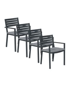 Amarillo tuinstoel donker grijs - 4 stuks