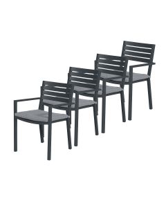 Amarillo tuinstoel donker grijs - 4 stuks