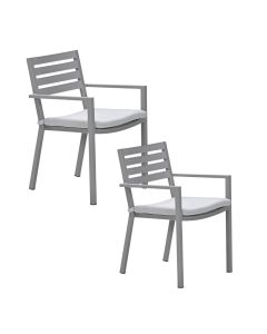 Amarillo tuinstoel taupe - 2 stuks