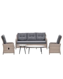 Nova loungeset 5-delig verstelbaar - Lucas loungetafels