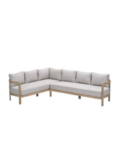 Sirocco lounge dining set 2-delig links - grey sand