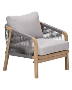 Alora loungestoel acacia - grey sand