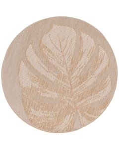 Buitenkleed Naturalis Ø200 cm - leaf taupe
