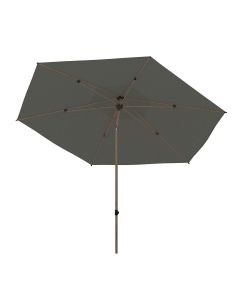Azzurro parasol Ø300 cm antraciet solefin - houtlook frame