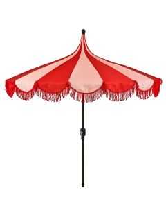 Kim stokparasol rood - Ø235 x 238 cm