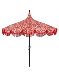 Kelly stokparasol rood - Ø235 x 238 cm