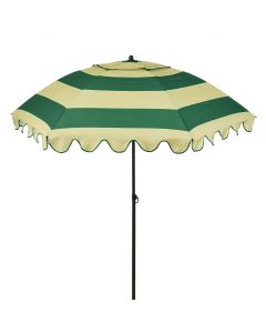 Jessy stokparasol streep groen - Ø197 x 238 cm