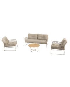 Albano loungeset 4-delig - latte