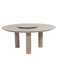 Donato tuintafel Ø160 cm latte incl Lazy Susan