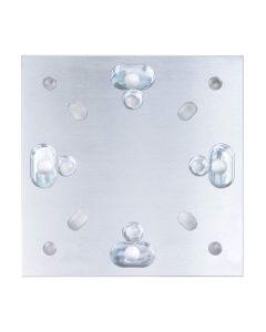 Adaptor parasolvoet plaat zwart