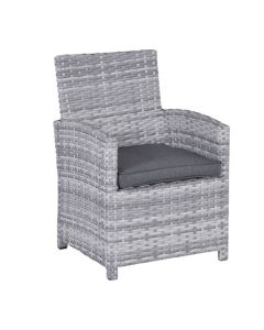 Alaska lounge dining stoel - grijs