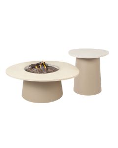Cosidune vuurtafel inclusief zijtafel - sandy beige