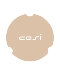 Cosi tafelplaat rond glasset large - sandy beige