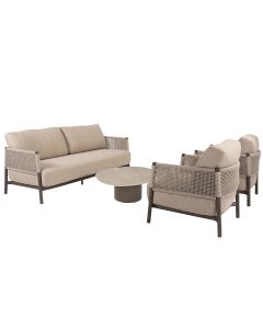 Savanne loungeset 4-delig - terre
