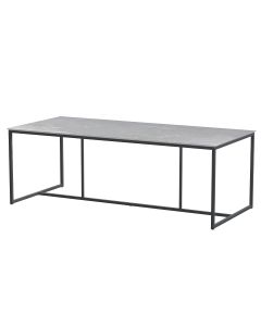 Quatro tuintafel 220x95 cm antraciet - licht grijs