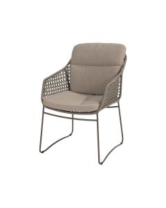Moretti lounge dining stoel - bruin