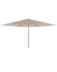 Azzurro stokparasol Ø300 cm sand solefin - houtlook frame