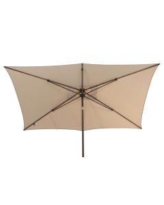 Azzurro stokparasol 200x300 cm beach solefin - Wenge frame