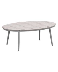 Lucas bijzettafel ovaal 120 x 75 x 45 cm - taupe