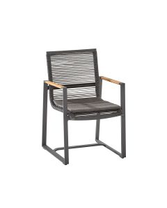 Pandino tuinstoel - matt carbon