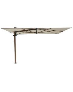 Braga zweefparasol 355x300 cm - mellow champagne olefin - teakhoutlook frame