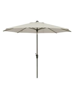 Lisbon stokparasol Ø300 cm automatisch - mellow champagne olefin - chesnut kleurig frame