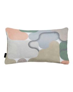 Sierkussen 30x50cm Grafi salmone met paspel