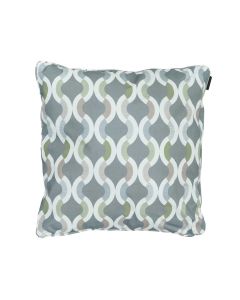 Sierkussen 50x50cm Outdoor+ Trivia grey met paspel
