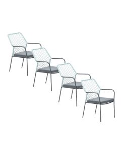 Ross tuinstoel soft groen - 4 stuks