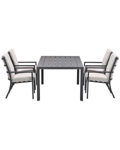 Senja tuinset 5-delig desert sand - Adana tuintafel 180x100 cm