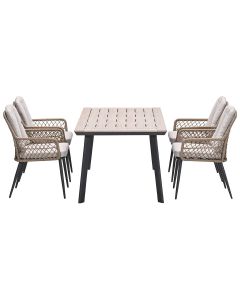 Kalibo tuinset 5-delig - Penedo tuintafel 160x90 cm