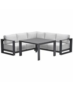 Malakka lounge dining set 4-delig - valley sand