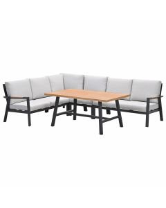 Lissabon lounge dining set 5-delig - valley sand