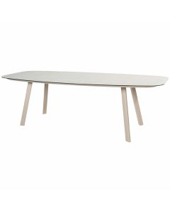 Manolo tuintafel 240x103 cm latte - printed ceramic