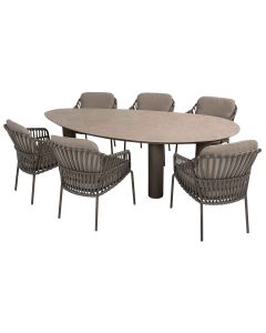 Capalbio tuinset 7-delig - Arizona tuintafel 240x120 cm