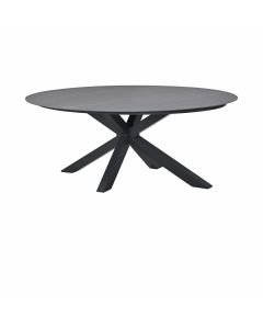 Scot tuintafel 230x115 cm - carbon black/donker grijs